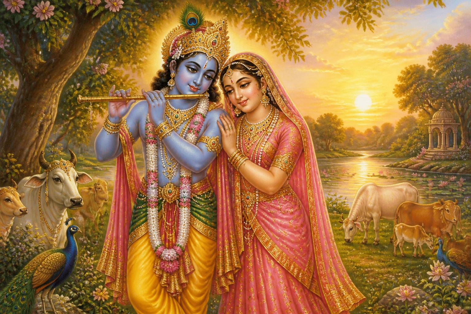 Lord Sri Vishnu (the holder of the conch, disc, club and lotus)