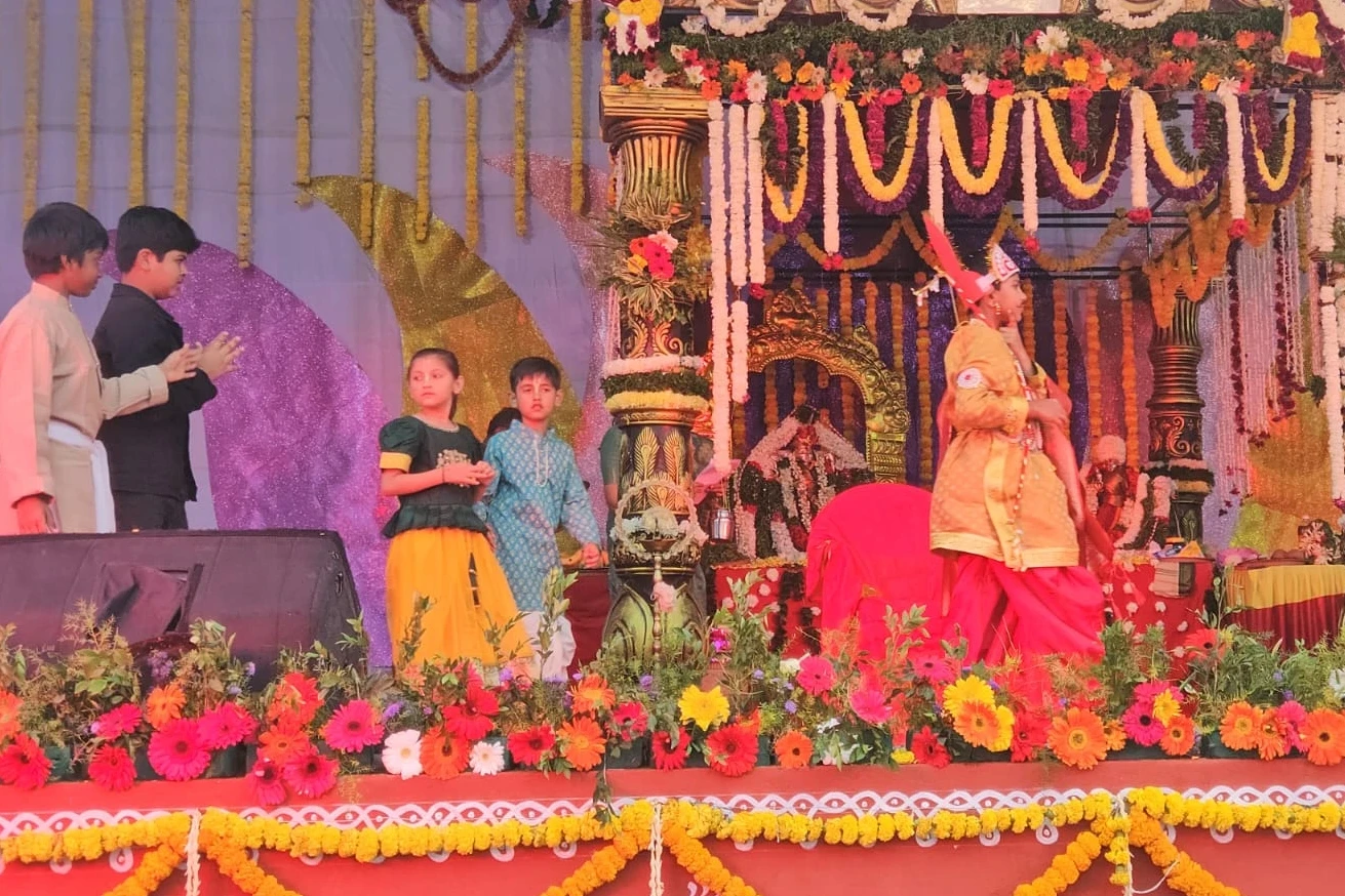 Zenith devotee kids performing a spiritual skit