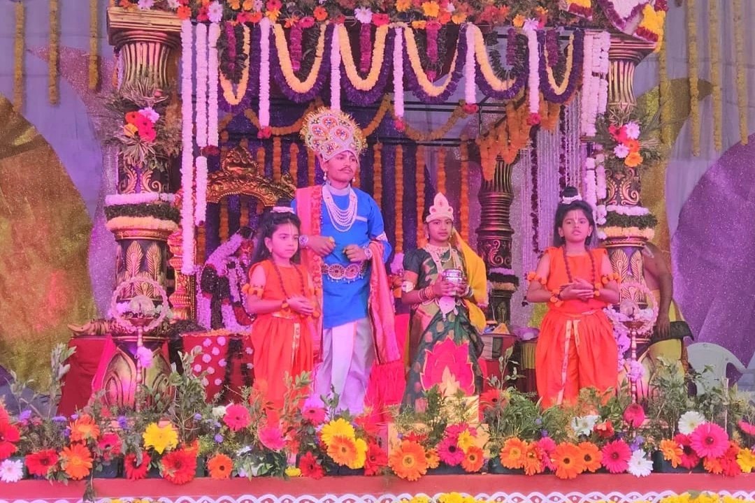 Zenith devotee kids performing a spiritual skit